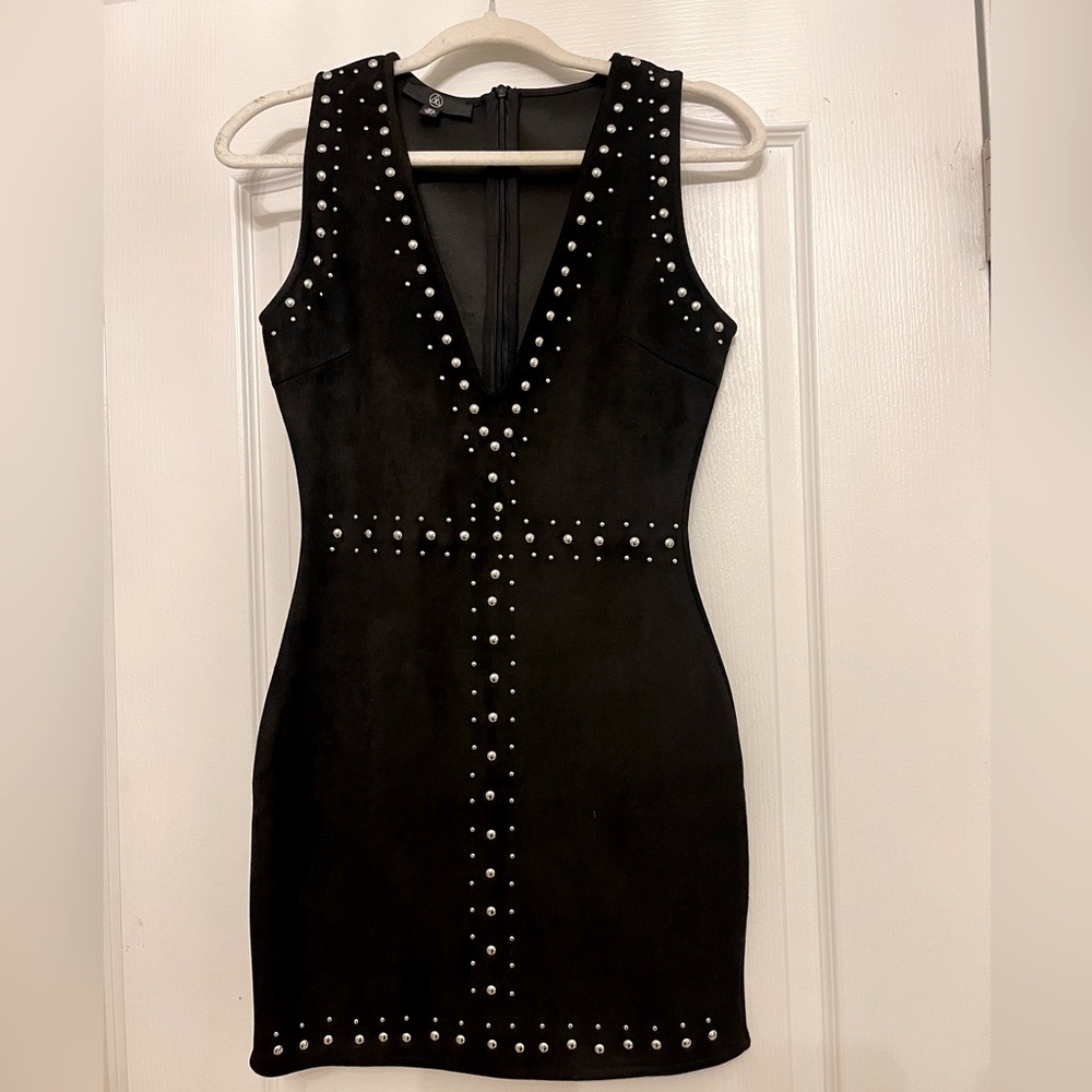 Misguided, Rhinestone Mini Dress, Size 4